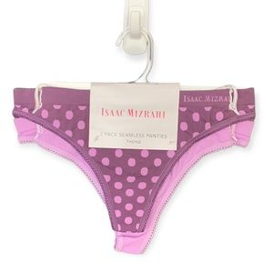 Isaac Mizrahi Seamless Thong Size Medium Panties 2 Pack